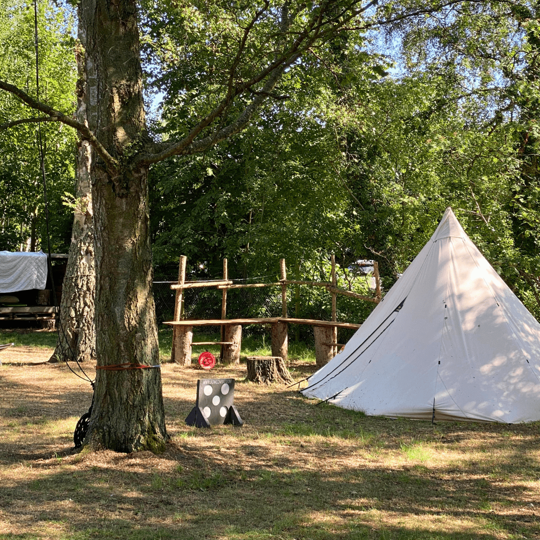 Nordskoven Strand Camping - Telt i Hiker's Corner